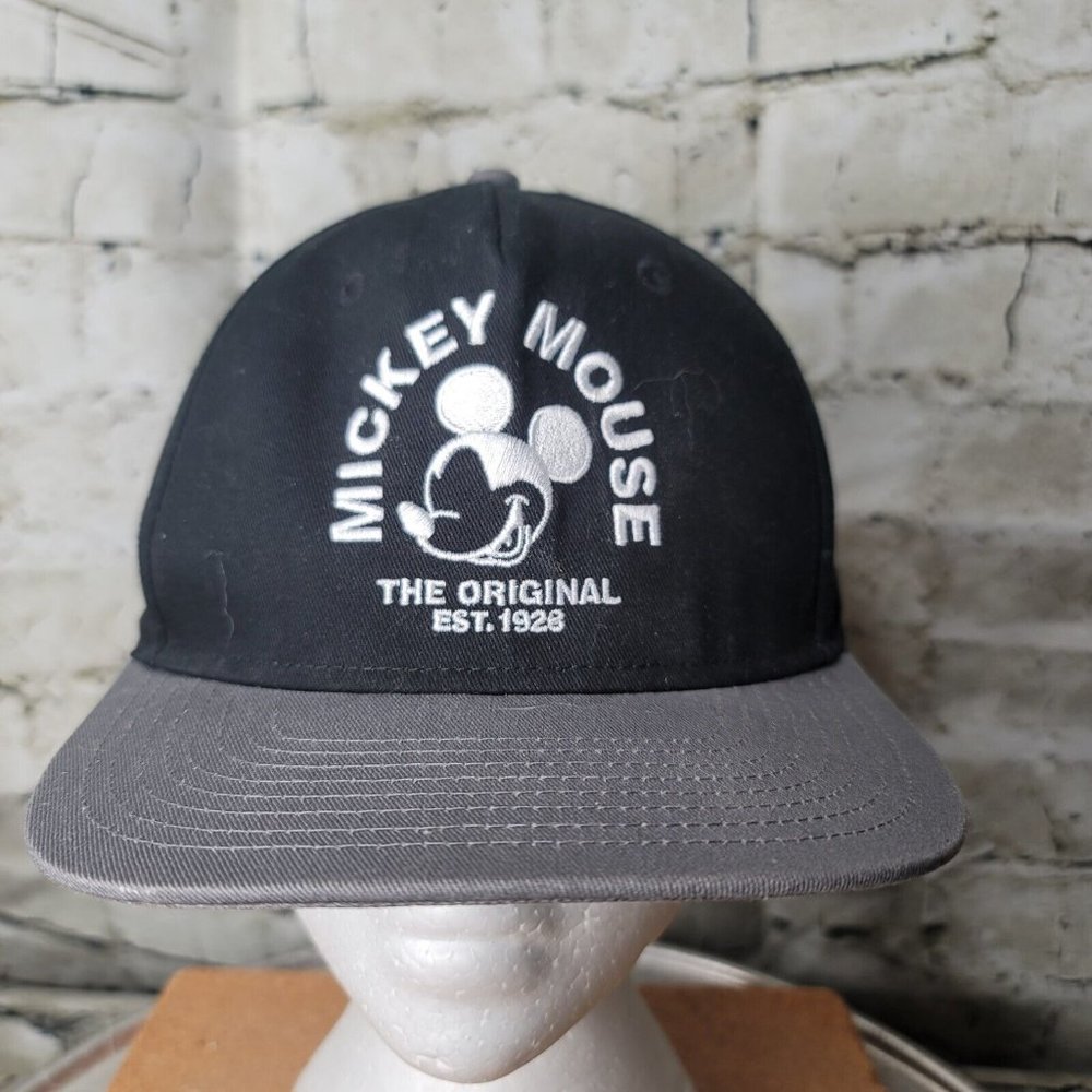 Neff Mickey Mouse Black Snap Back Disney Adjustable Ball Cap Trucker Hat